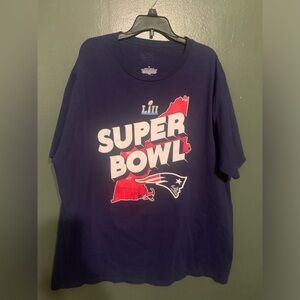 Proline Mens XL Patriots LII  Super Bowl Short Sleeve T‎ Shirt